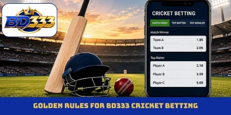 Golden rules for BD333 cricket betting