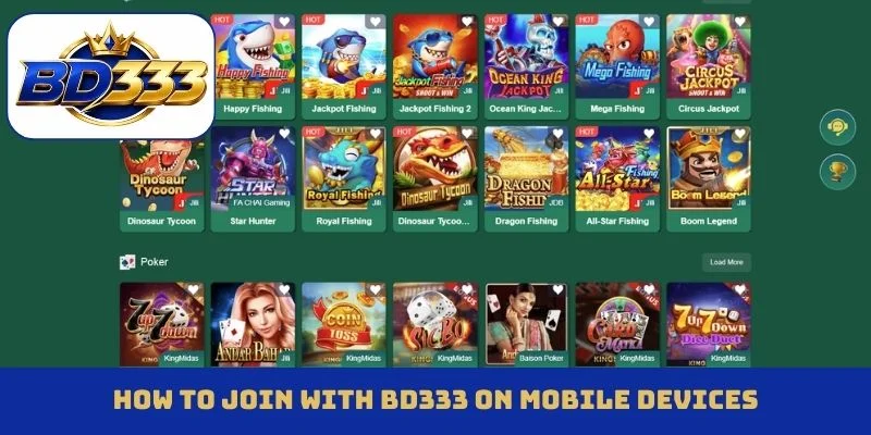 How to join with BD333 on mobile devices