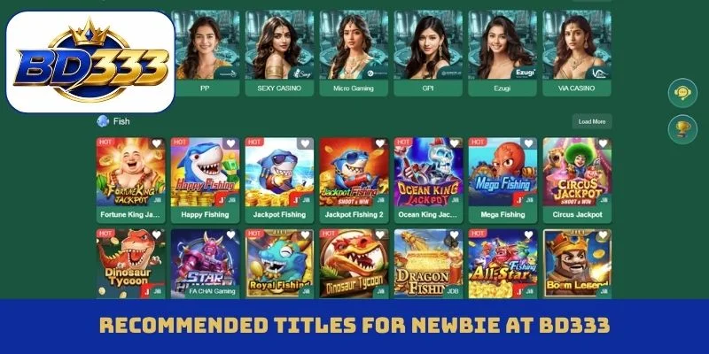 Recommended titles for newbie at BD333